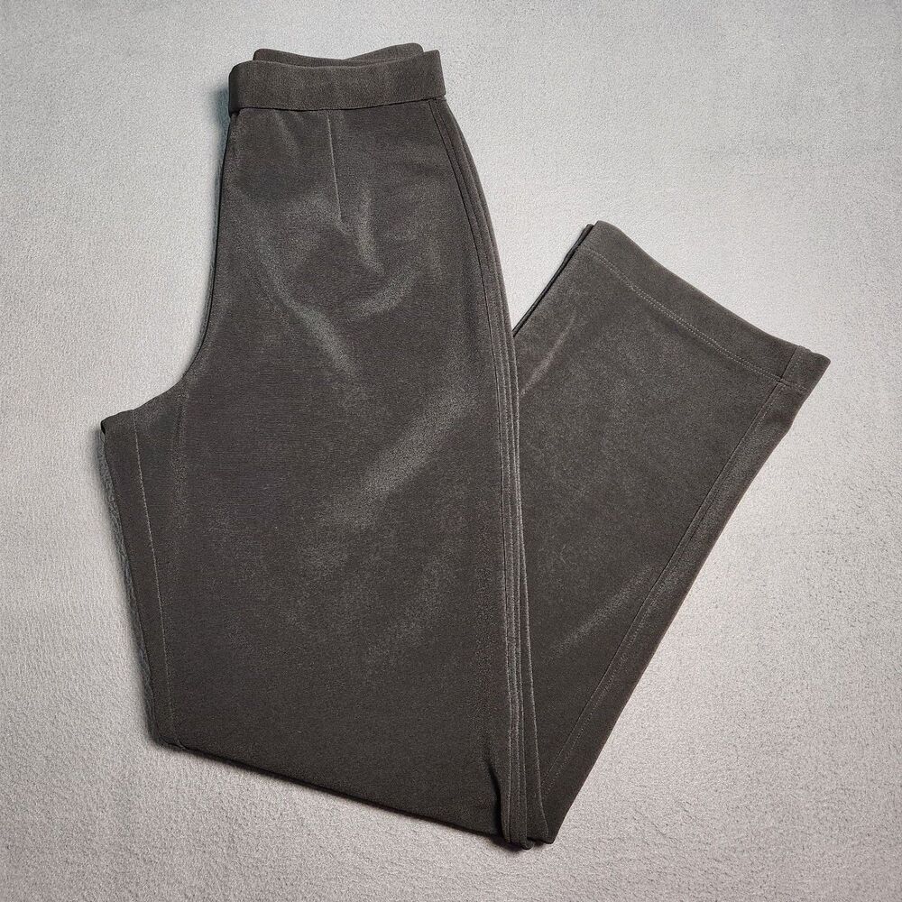 Chico's Design Women 2 US 12 Black Ottoman Urban Straight Leg Pants NWT